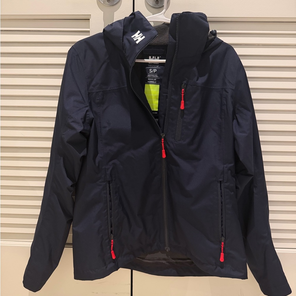 Helly Hansen Navy Blue Shell Jacket Size Small - image 1